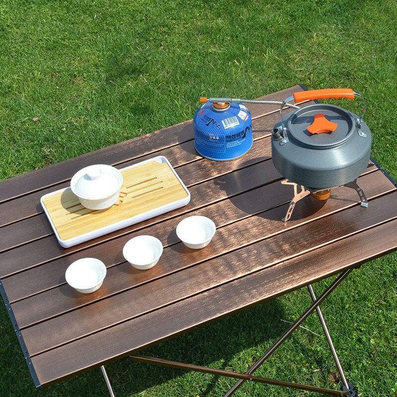 XC aluminium czajnik kempingowy 1.1L/1.6L na wolnym powietrzu kawiarka kemping zastawa stołowa zestaw robić gotowania na piknik podróże piesze wycieczki