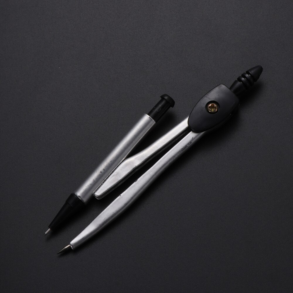 Compasses Set Geometry Drawing Tool with Protractor Divider Ruler Pencil Lead Eraser