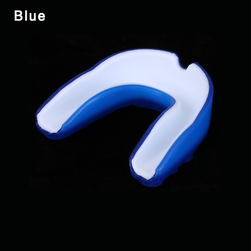 Soft EVA Silicone Teeth Adult Mouth Guard Protector Mouthguard for Boxing Football Hockey Karate Muay Thai Sport Teeth Protector: Blue