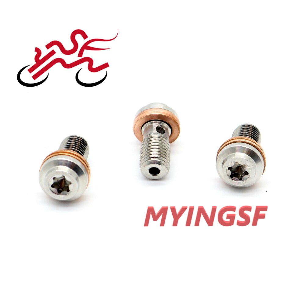 Universal Stainless Banjo Bolts Hydraulic Clutch Brake Master Cylinder Screw Front Rear Brake Caliper Bolt M10 x 1.25 Motorcycle