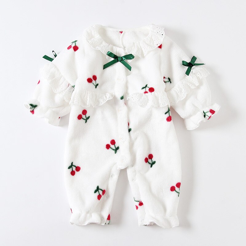 Baby Kleding Voor Herfst Winter Pyjama Kleding Voor Baby Meisjes Coral Warm Onesie Pyjama Kinderen Kleding Sets Pasgeboren Baby Pyjama