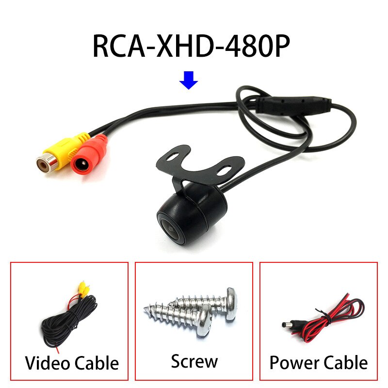 Reversing Rear View Camera for Car Video Recorder Mirror Monitor Android Radio 6 Kinds of shape to Choose RCA Plug CVBS Signal: RCA XHD