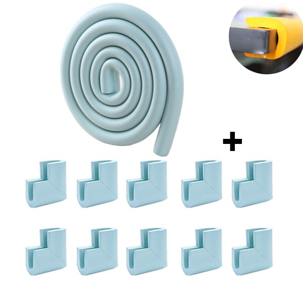U Shape Baby Safety Equipment Glass Table Edge Strip Corner Protector Home Furniture Child Protection Guards Cover with Tape
