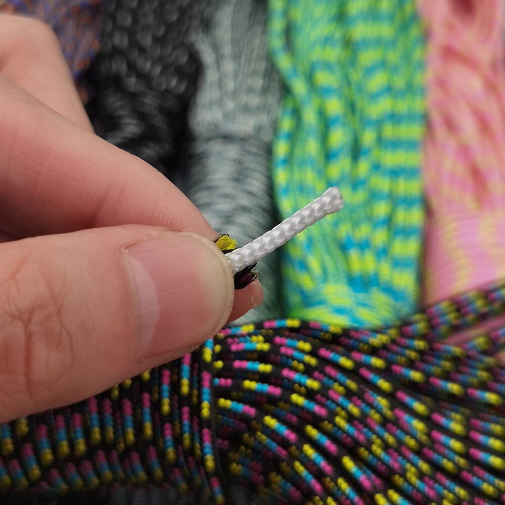 100 metrów 3mm sznur liny spadochron smycz liny do wspinaczka Survival sprzęt bransoletka Paracord maska smycze bransoletka Paracord