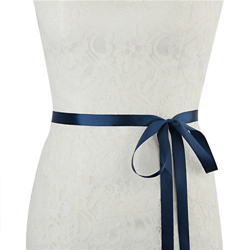 Topqueen S366 Koninklijke Medaille Ambachtelijke Bruid Riem India Kant Bridal Riemen Hand Made Wedding Sjerpriem Kralen Riem Voor Bruiloft jurk: Navy blue