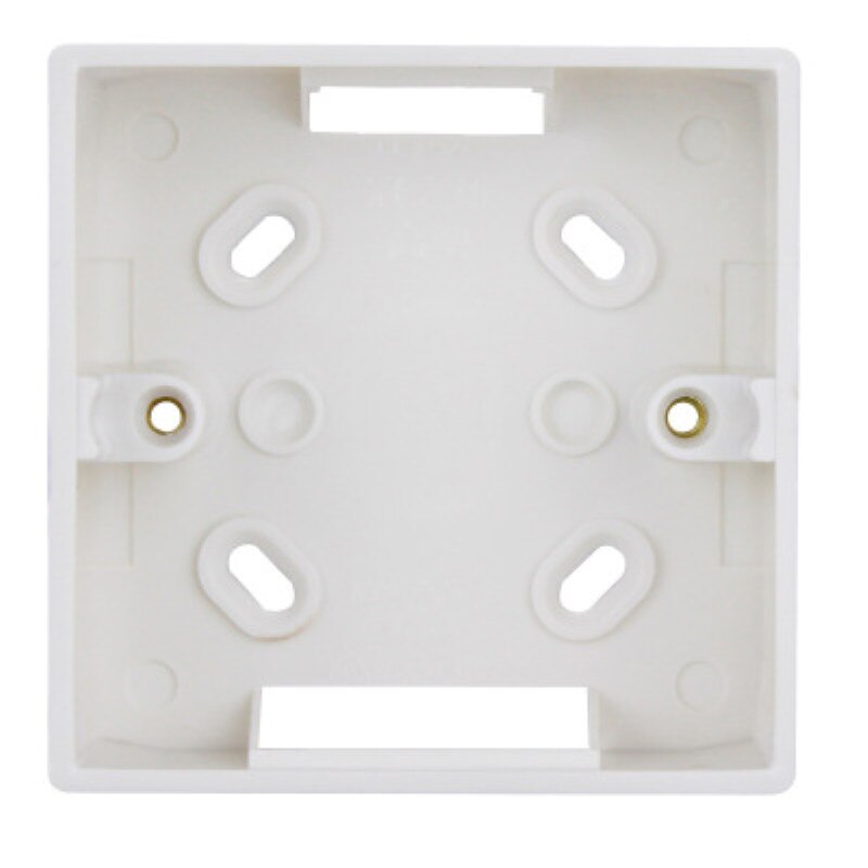 86 type Wall Switch Socket Box Mounting box Junction Base Box PVC Flame Retardant Bottom Box Surface Mounted on the wall: Default Title