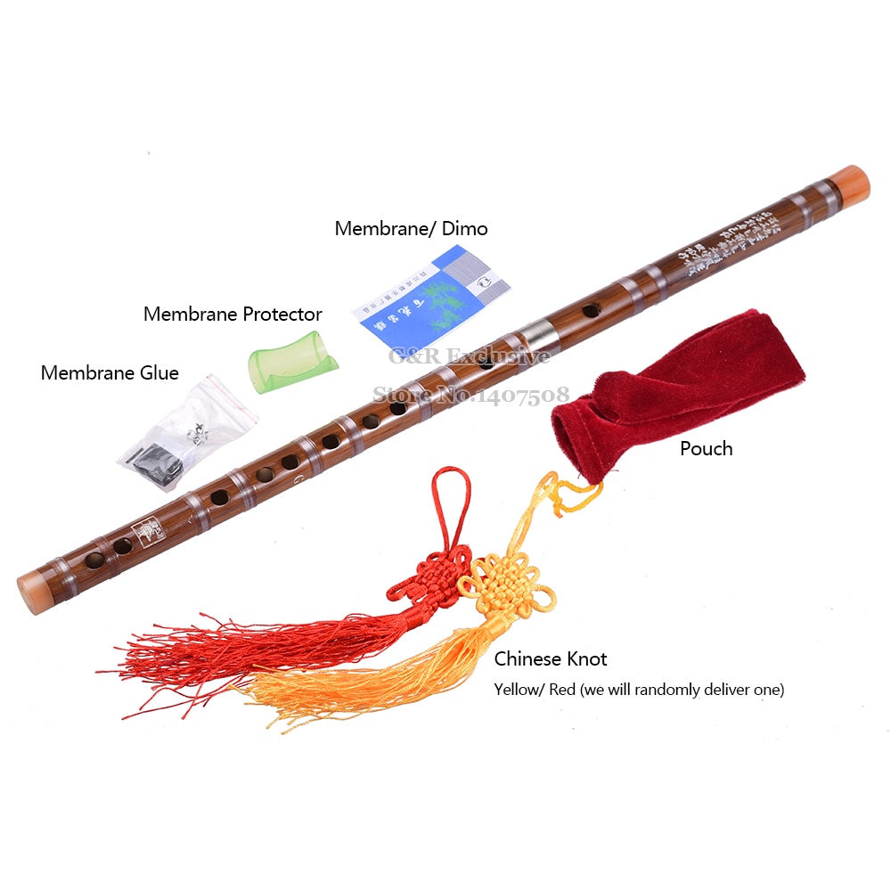 Chinese Traditional Bamboo Flute Dizi Wind Musical Instruments Beginners Transverse Folk Bambu Flauta 6 Fingering Hole C/D/E/F/G