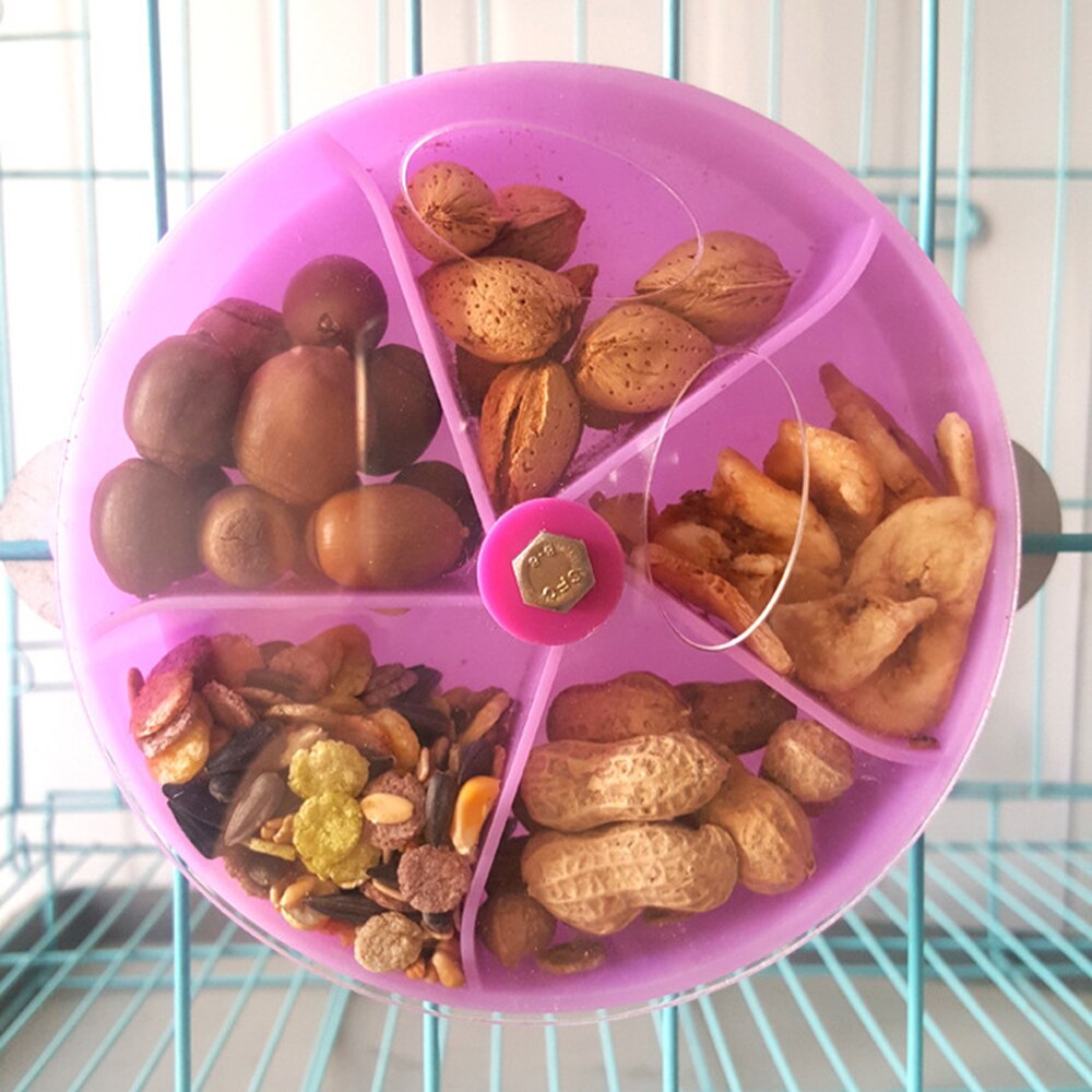 Parrot Brain Game Toy Funny Parrot Roller Feeder Device Toys Wheels Cake Modeling Food Box