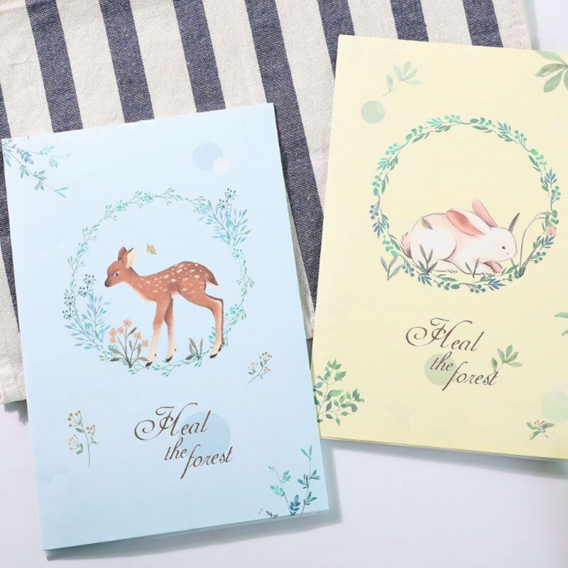 Enveloppe d&#39;écriture Kawaii avec 6 feuilles de lettres, ensemble de lettres, papeterie pour cartes d&#39;invitation, 3 pièces