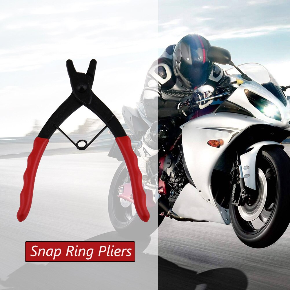 Master Cylinder Snap Ring Pliers Long Nose Internal C-Clip 90 Degree Bent Plier for Outdoor Personal Motorcycle Decoration