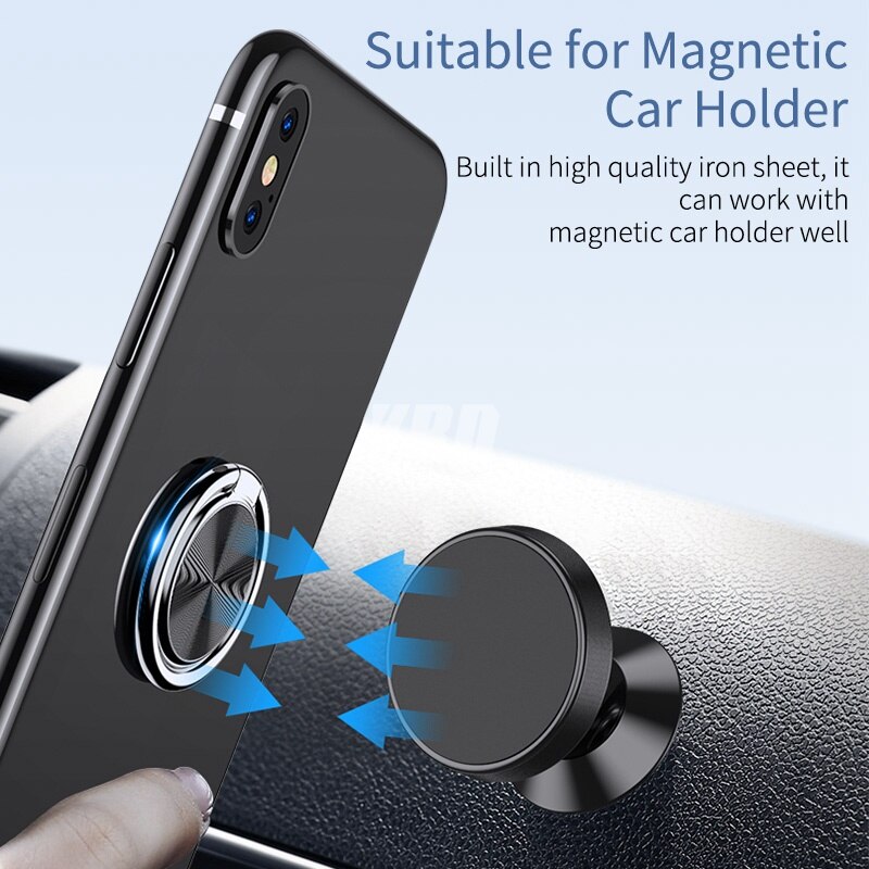Soporte de anillo de dedo YBD para Huawei P20 lite Xiaomi Redmi Note 7 k20 9t soporte de montaje soporte de dedo para teléfono móvil