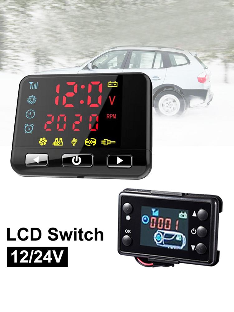 12/24v bilvarmer lcd switch controller fjernbetjening til diesels luft parkeringsvarmer udskiftning auto interiør tilbehør