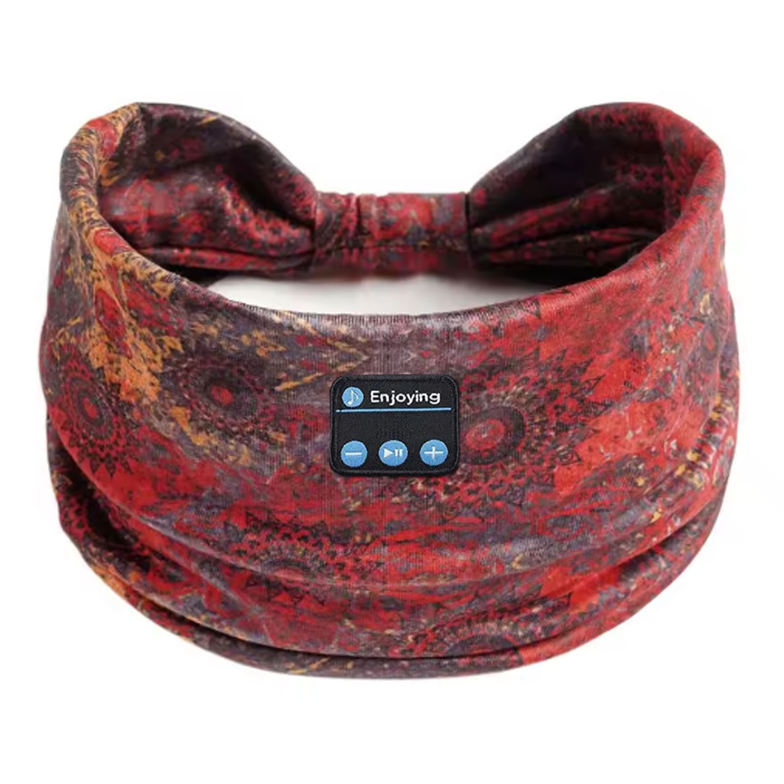 Bluetooth-Kopfhörer, Sport, Schlafen, Stirnband, elastisch, kabellose Kopfhörer, Musik, Augenmaske, kabelloses Headset, Boho-Stirnband, Yoga, Arbeit: Marineblau
