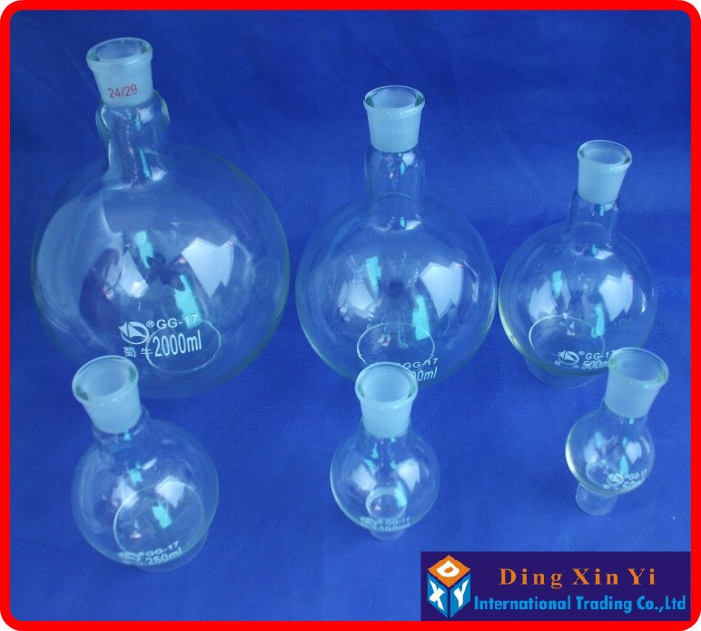 2000ml 24/29 single neck round-bottom flask,Boiling Flask round bottom,short neck standard ground mouth