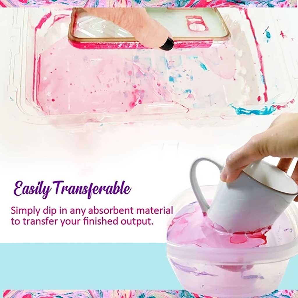 Marbling Painting Kit Diy Painting On Water Art Set Of 6 Colors 46ml Water Diy Art Paint Set Colors Acrylic Paint