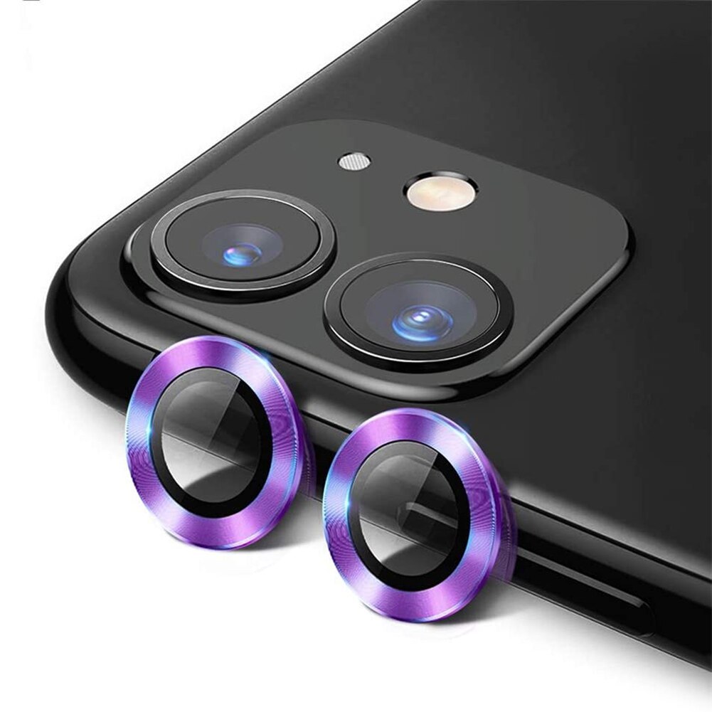3 piezas de Protector de la caja del anillo de la Lente de la cámara trasera del teléfono para el iPhone 11 Pro Max