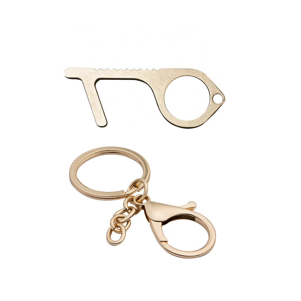 The Safe And Easy Way To Avoide Germs-Contactless Safety Isolation Brass Key 260 brass alloy can kill bacteria in 4 hours: A