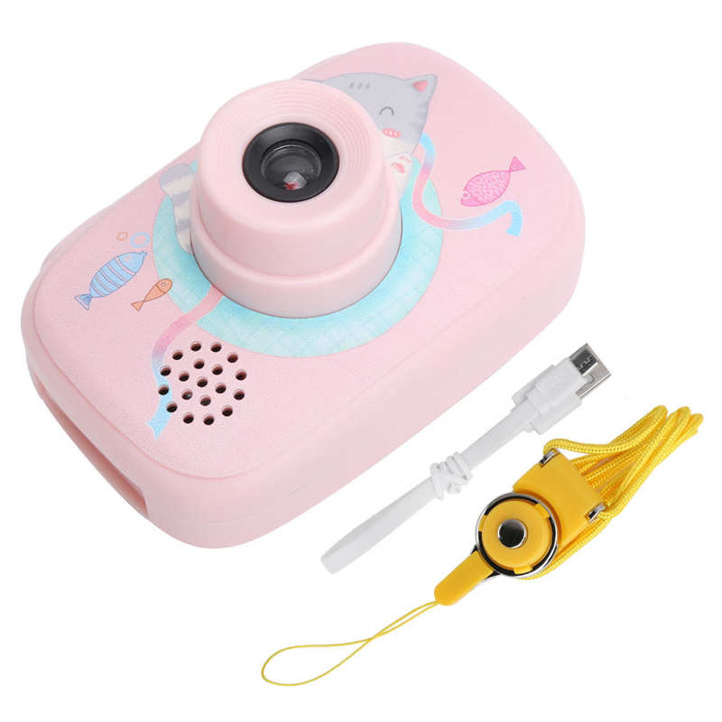 T2 Hd 1080P 2in Ips Screen Kids Digitale Camera Speelgoed Video Camera Abs Kinderen: Roze