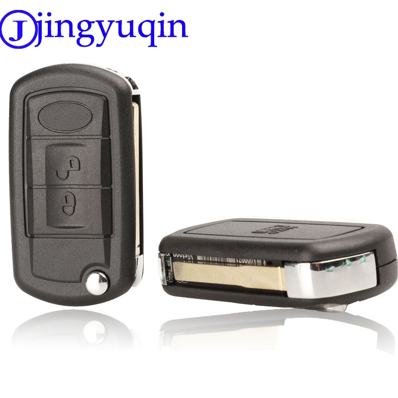 Jingyuqin 3 Knoppen Afstandsbediening Flip Auto Key Case Fob Styling Shell Cover Voor Land Rover Range Rover Sport LR3 Discovery