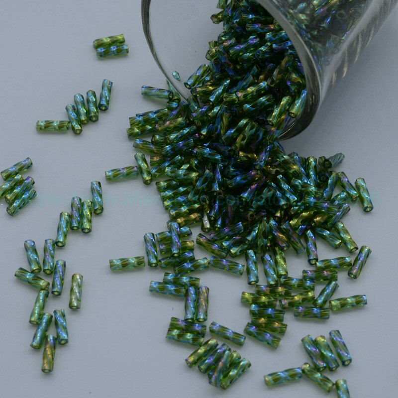 20g 2*6MM Japan Import Twist Bugle Glass Tube Beads For Cross Stitch Embroidery Necklace Bracelet Jewelry Garment Accessory: 2.