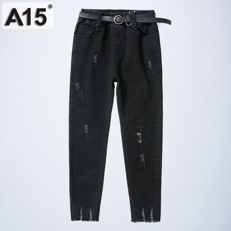 A15 Girl Full Length Pants Teenage Girls Jeans Kids Jeans Ripped Trousers Kids Jeans for Girls Size 8 10 12 14 16 Year Old