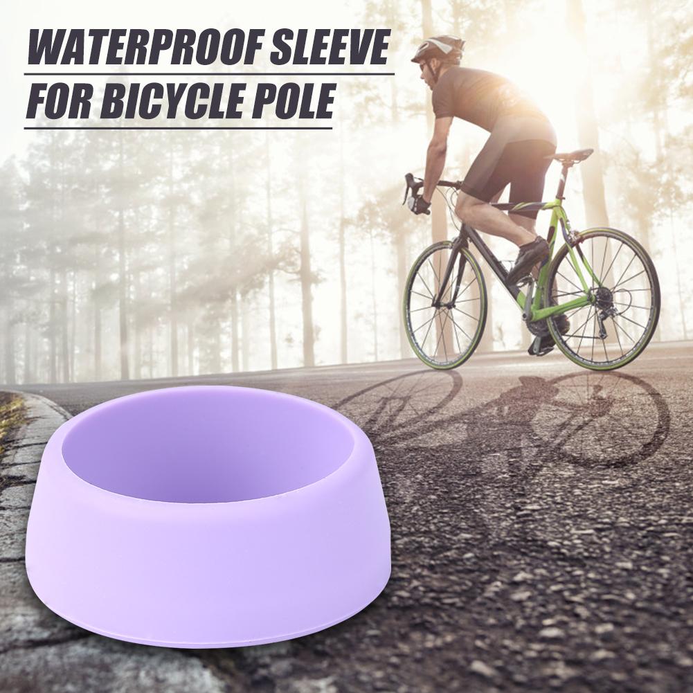 Durable vélo siège poteau couverture anti-poussière délicate en plein air Camping voyage équitation pièces Silicone protection tige de selle anneau