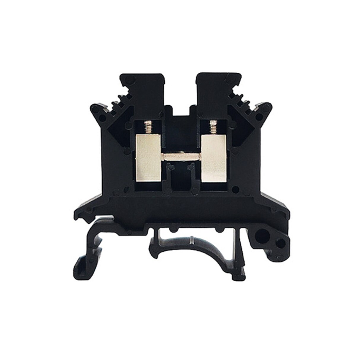 1/5/10PCS Din Rail Terminal Block UK-2.5B Wire Electrical Conductor Universal Connector Screw Connection Terminal Strip Block UK: Black / 5PCS