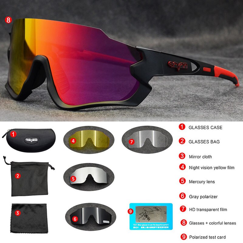 Radfahren Brille Polarisierte MTB Fahrrad Gläser Männer Sport Sonnenbrille 100 Radfahren Brillen Geschwindigkeit verrotten Gafas Ciclismo Radfahren Sonnenbrille
