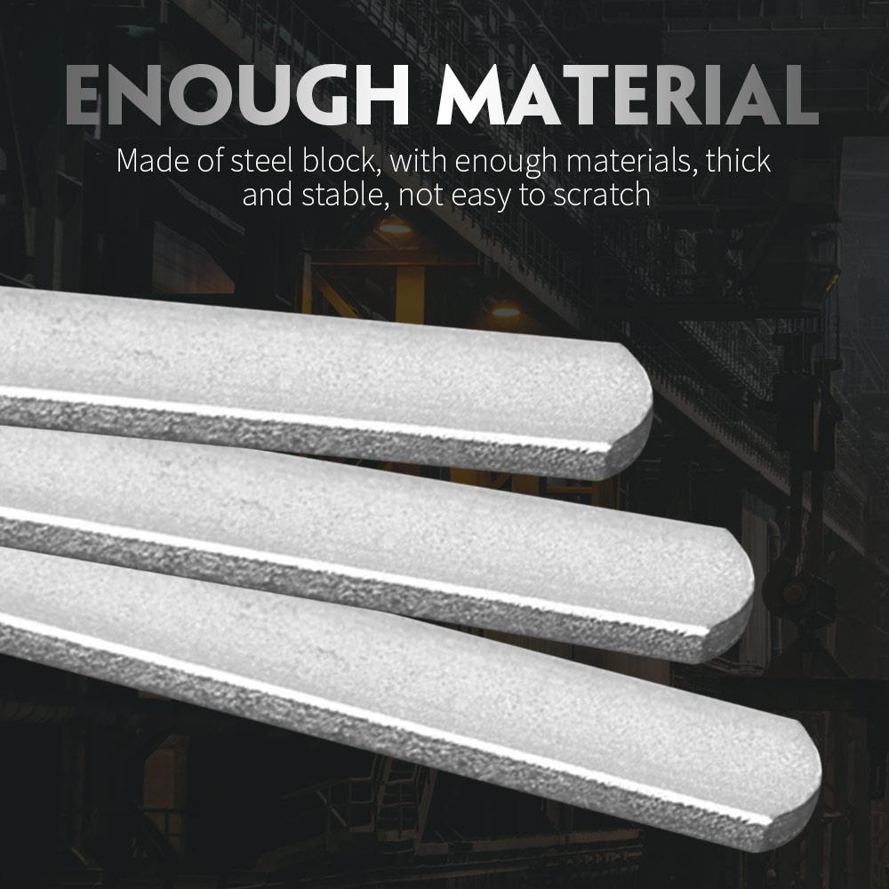 Zilveren stalen leggings stalen plaat laadplaat duurzaam handvest leeg gewicht gewogen been