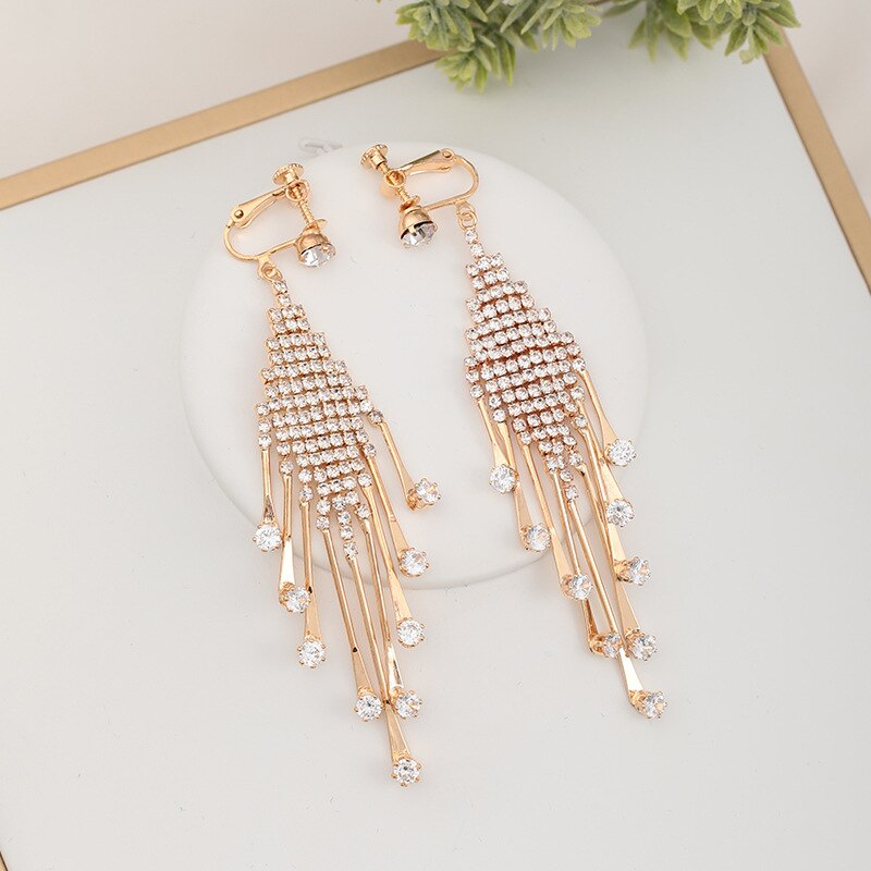 Bruid Bruiloft Haarband &amp; Oorbellen Sets Handgemaakte Bloemen Kralen Pearl Decoratie Dames Haren Accessoires Koreaanse Vrouwen Jewel