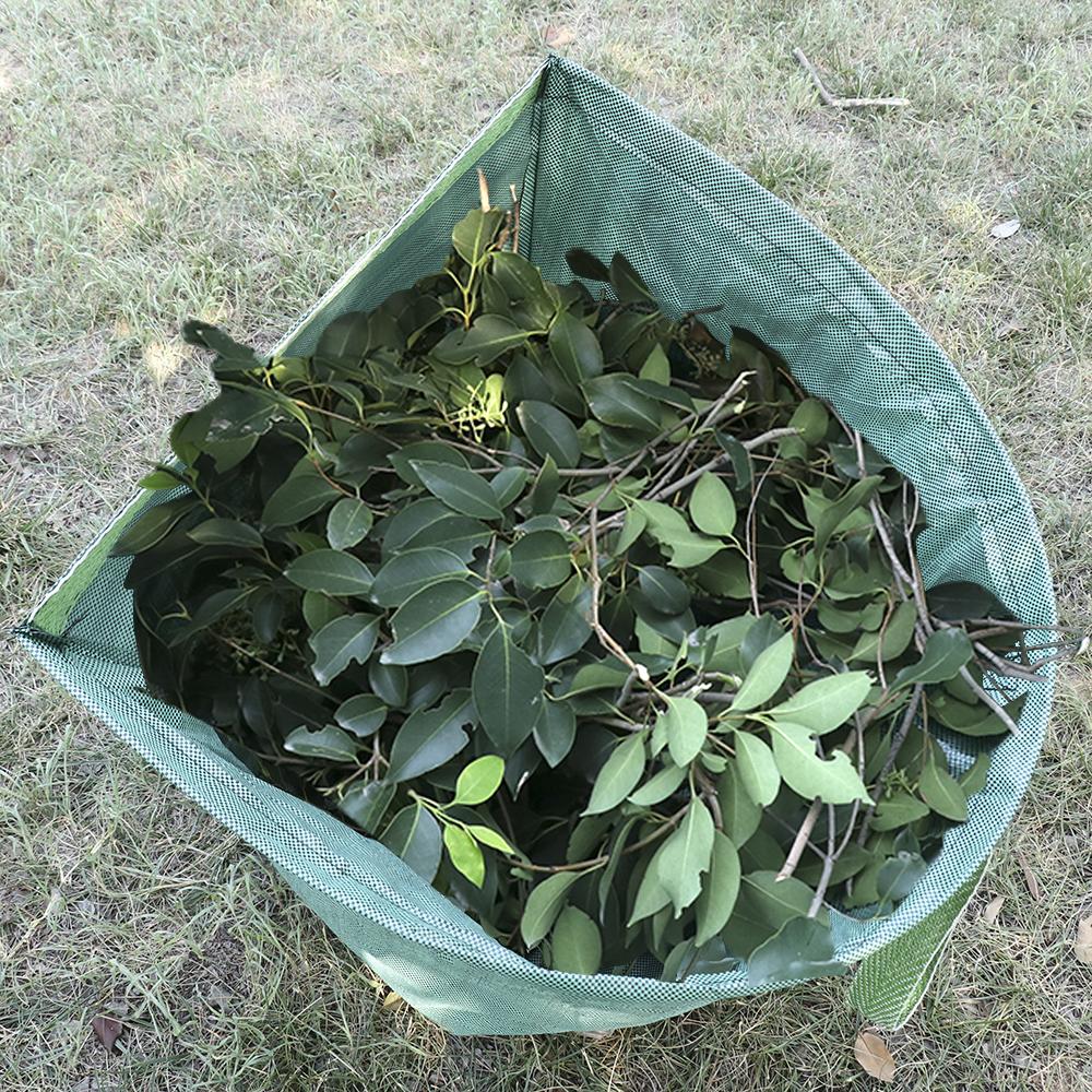 58 x 58 x 2cm genanvendelige haveposer gårdsaffaldspose havearbejde papirkurven græsplæntaske