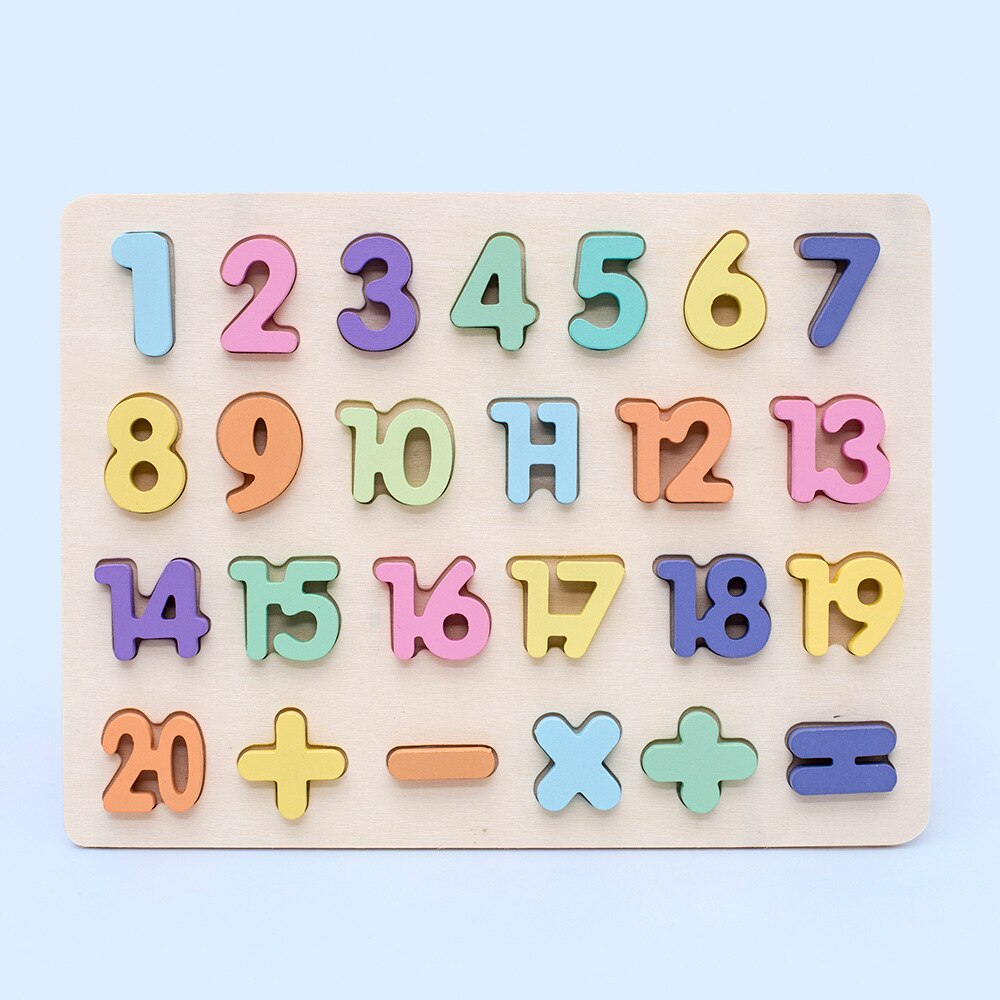 Colourful Wooden toy Alphanumeric Alphabet Jigsaw Puzzle Board Children &#39;s preschool Early Educational Toys For Kids: C