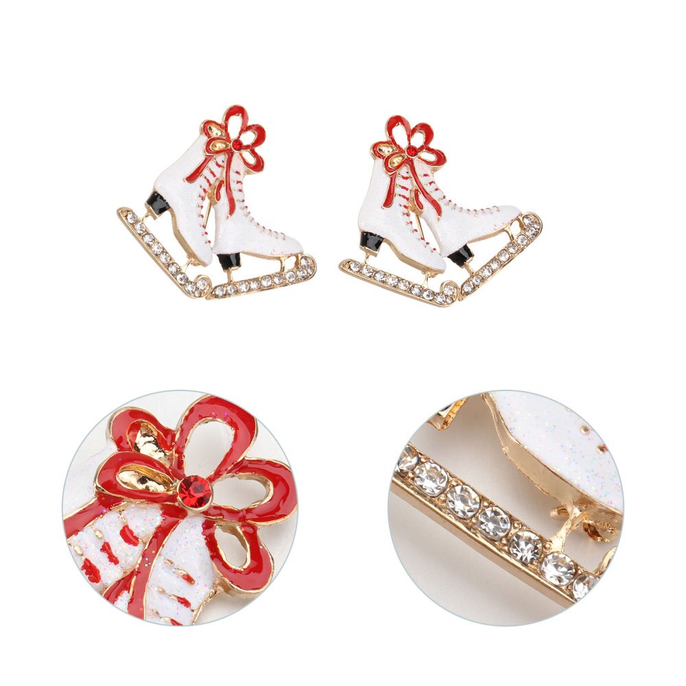 2 stuks leren laarzen broches stijlvolle sjaal gespen zinklegering broches geëmailleerde kraag speld voor dame mevrouw vrouwen meisje
