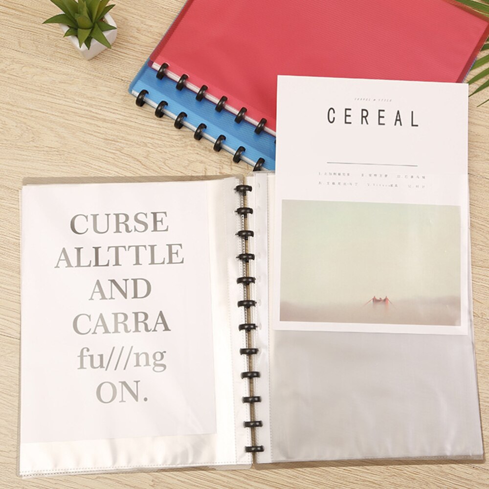 1pc A4 Folder Portable Useful Convenient File Storage Folder for Student