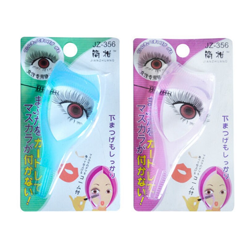 3 In 1 Mascara Wimper Card Protector Oogschaduw Wimper Mascara Schilden Mascara Applicator Kam Wimper Gereedschappen