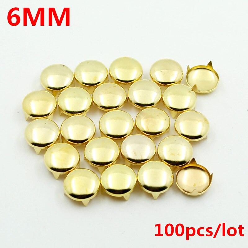 rivet 6MM(Not Big) round Four claw metal studs and... – Vicedeal