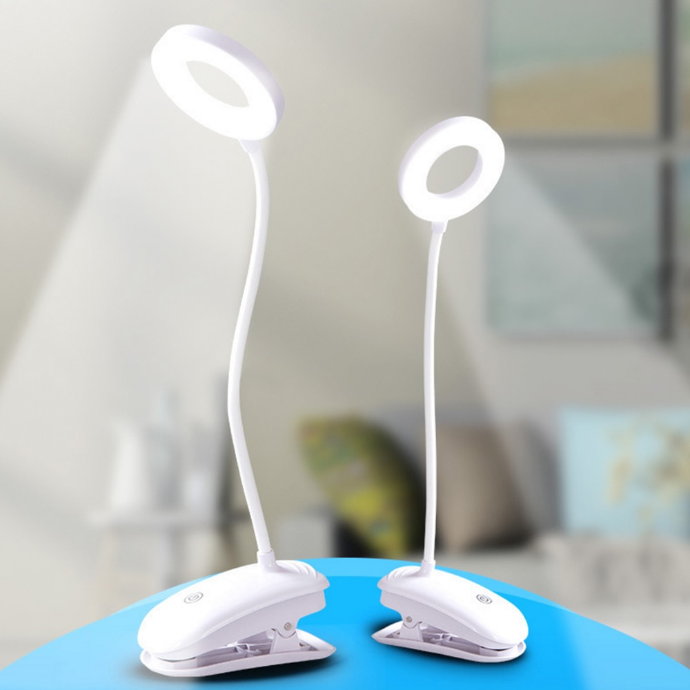 Flexibele USB Klem Clip Op LED Light Touch Leestafel Desk Bedside Light Chargable Night Lamp Kinderen Verlichting