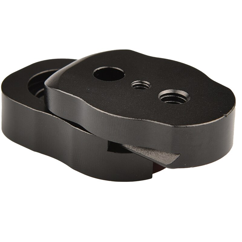 Aluminium Mini Veld Monitor Quick Release Plaat Met 1/4 &quot;Schroef Voor Lcd Monitor Magic Arm Led Licht Flash Camera camcorder Rig