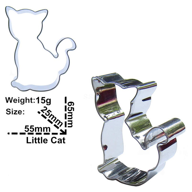 Coupe-biscuit en acier inoxydable, forme d&#39;animal de dessin animé, machine à gaufrer, pour le gaufrage, le sirop, le chocolat, moule de cuisson: H523