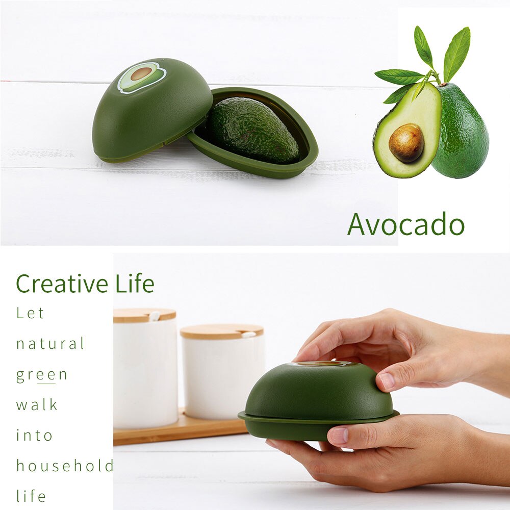 Creatieve Verse Opbergdoos Avocado Tomaat Ui Plastic Groente Fruit Containers Keuken Koelkast Organisator Storage Case