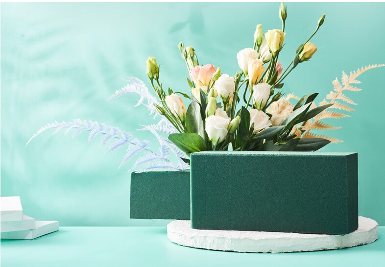 Z pianki robić kwiatów blok cegieł stojak na kwiaty ślubne sztuczny uchwyt dla nowożeńców róż z pianki kwiaty piankowe dekoracje robić domu kwiaciarnia pakowanie