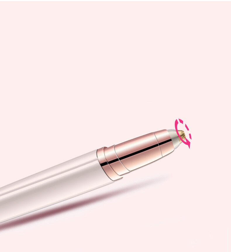Tondeuse à sourcils sans douleur, stylo d&#39;épilation, rasoir, Mini batterie de coupe, épilateur Facial Portable pour femmes