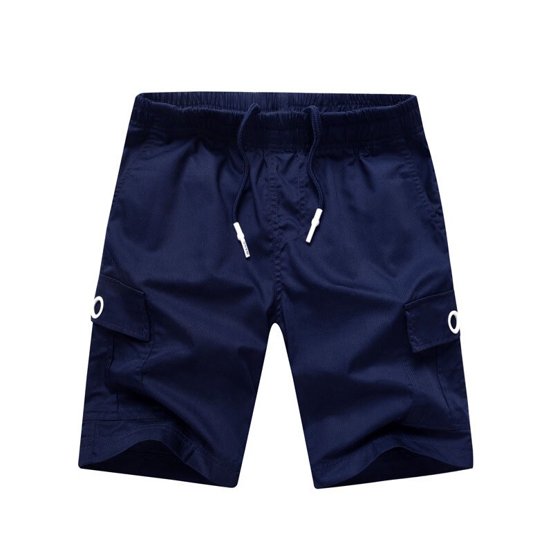Shorts d'été pour garçons, pantalons courts pour enfants, coton, taille élastique, , BC126, décontracté: navy blue / 8