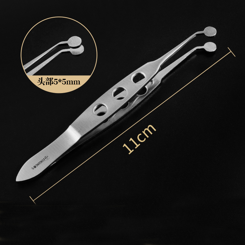Pinza per pressacavo Meibomian spremere e girare la clip per palpebre strumenti oftalmologici blocco delle palpebre pinza per massaggio: Cromo spazzolato