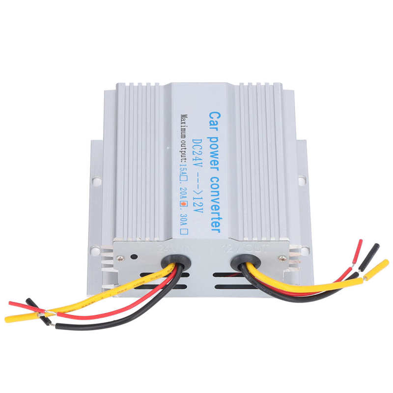 Car Power Converter Buck Transformer Voltage Changer Reducer Regulator DC24V‑12V 30A 360W/240W/180W/120W