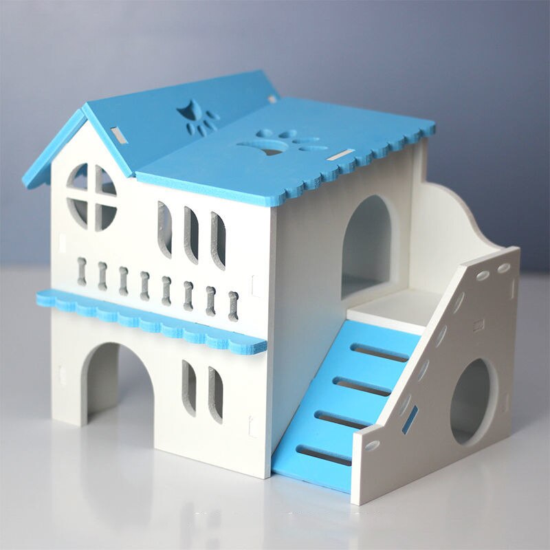 Niche de Hamster de luxe, maison de couchage, écureuil hérisson Chinchilla cochon d&#39;inde maison de jeu bricolage petits animaux Cage produits