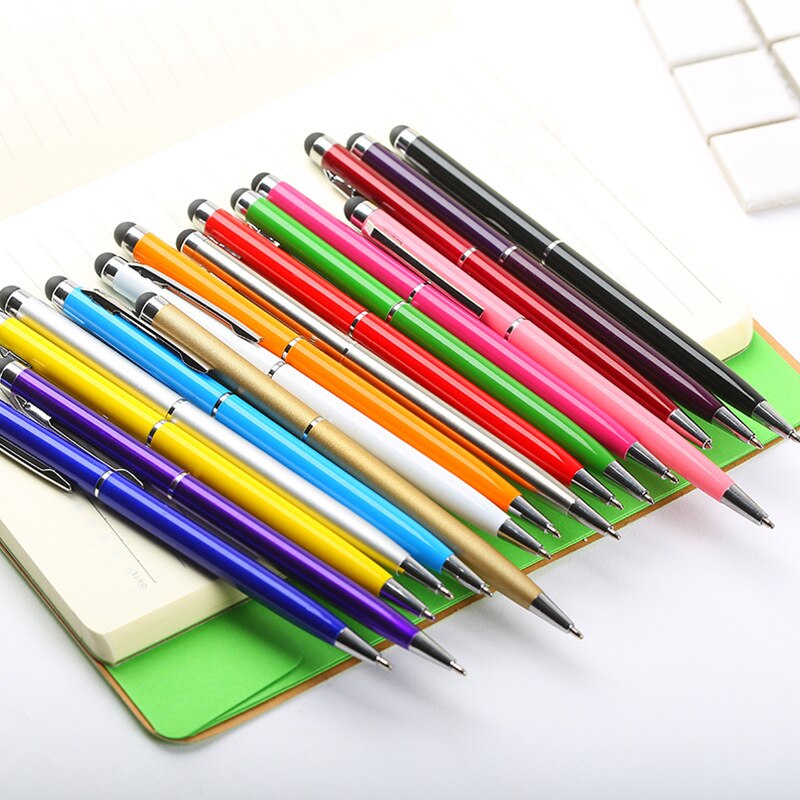 1.0mm Multi-color Metal Small Gaoshi Ballpoint Pen Touch Screen Capacitive Pen 142mm Pen For Students Writing