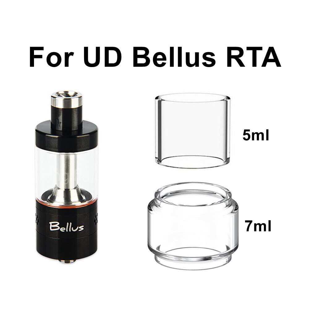 Hongxingjia オリジナルパイレックスバブルガラス管のための ud bellus rta アトマイザータンク 5 ミリリットル 7 ミリリットル容量吸うガラス