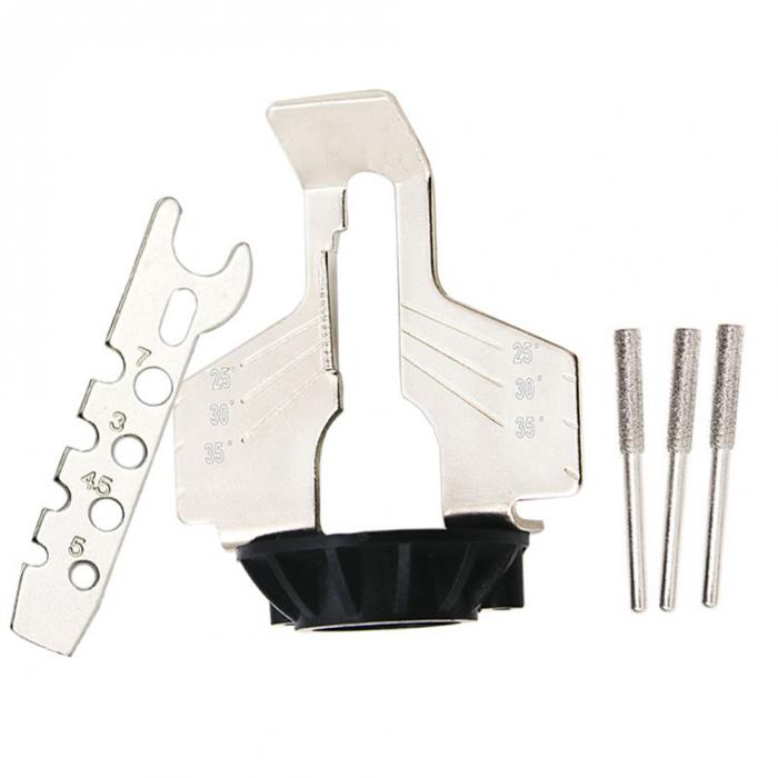 Chainsaw Sharpening Kit Rotary Sharpener Tool Chain Machine Kit Saw Blade Sharpener Guide Drill Adapter Head: Default Title