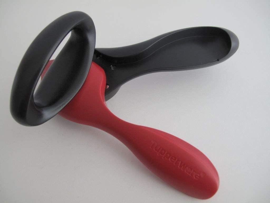 Tupperware ouvre-boîte polyvalent, aide de cuisine, ouvre-boîte, ouvre-boîte, noir-rouge, ouvre-boîte